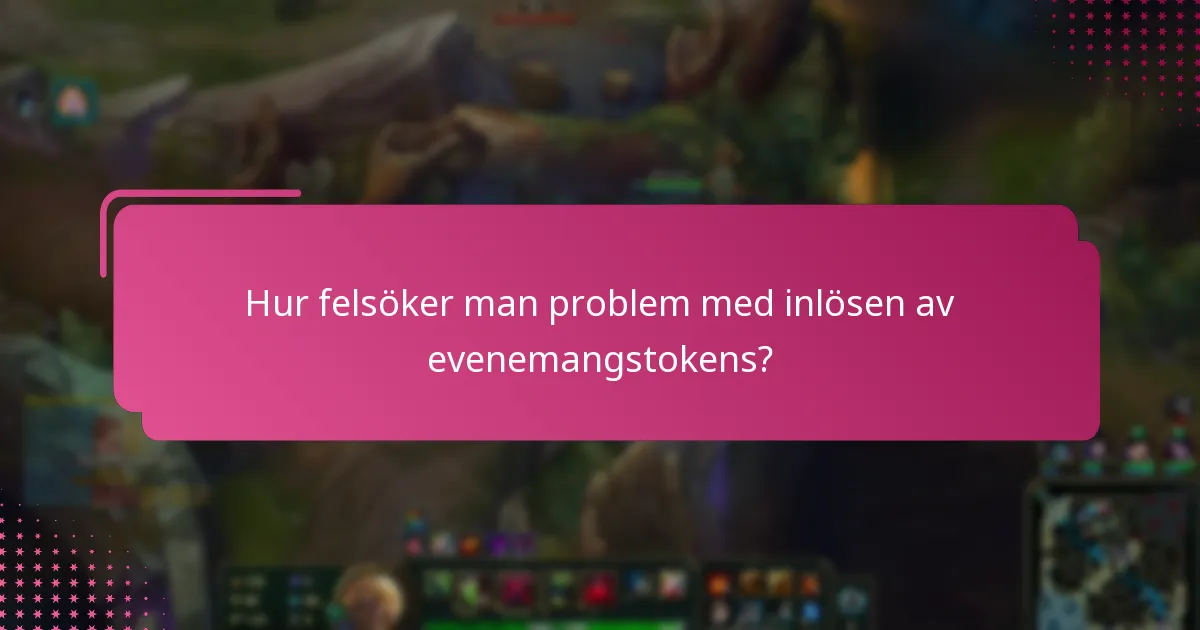 Hur löser man in evenemangstokens steg för steg?