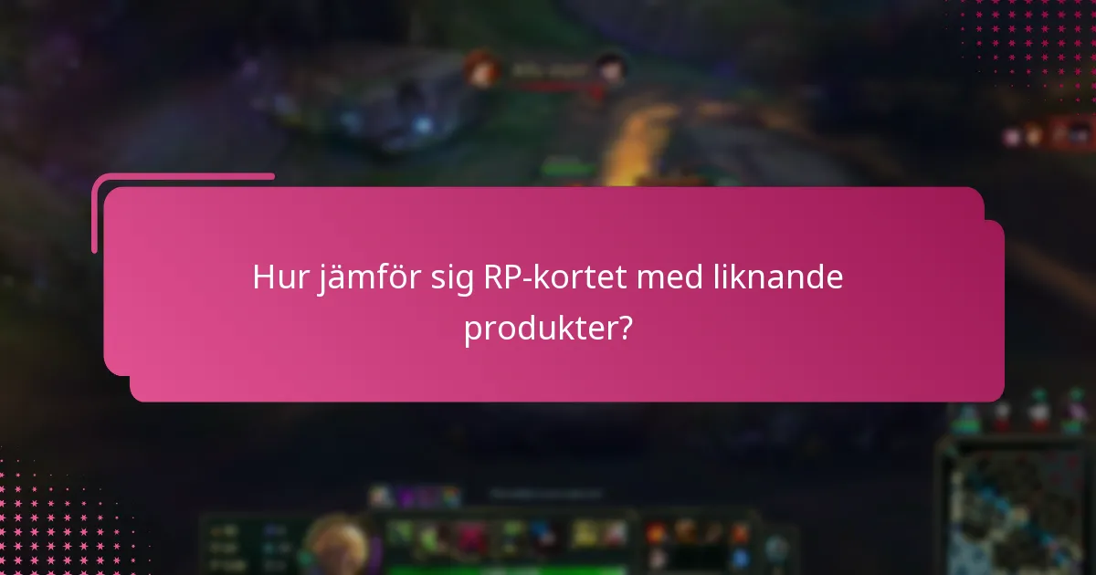 Vad är framgångshistorier relaterade till RP-kortet?