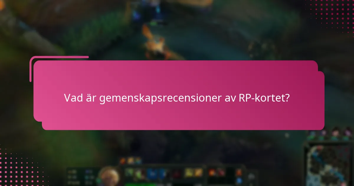 Hur jämför sig RP-kortet med liknande produkter?