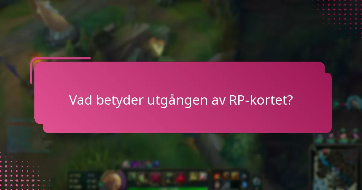 Vilka är förnyelsealternativen för RP-kort?