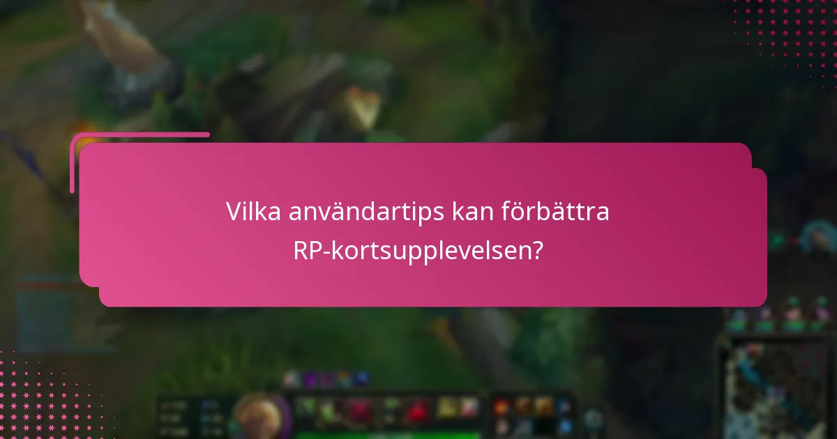 Vilka alternativ finns till RP-kort?