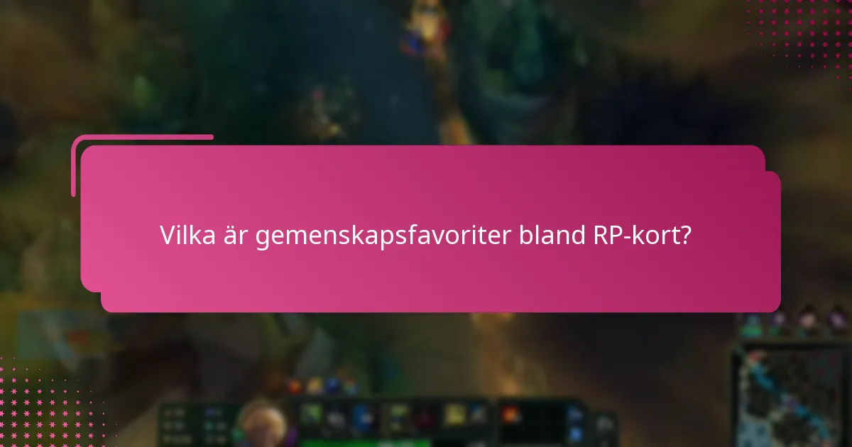 Hur påverkar tidigare kampanjer nuvarande val av RP-kort?