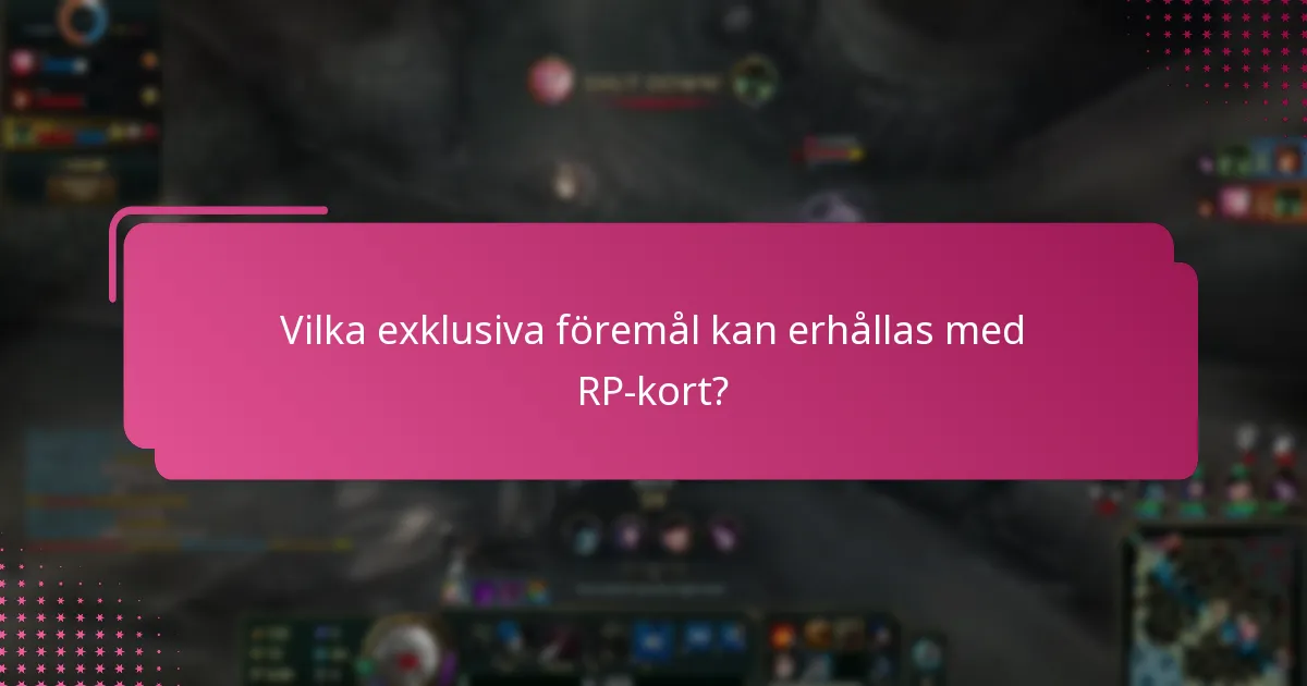 Vilka är de aktuella kampanjerna för RP-kort?
